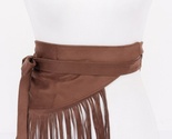 Faux Suede Fringe Belt - $39.55