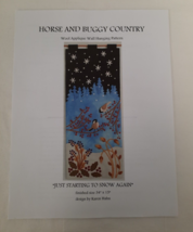 Karen Hahn Horse &amp; Buggy Country Wool Applique Pattern ~ Just Starting T... - £8.50 GBP