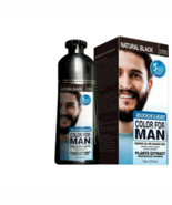 Men&#39;s Black Beard Dye Shampoo - Permanent Darkening Hair Color (200ml) - €66,74 EUR