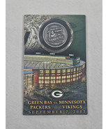 Green Bay Packers Lambeau Field Commemorative Game Coin September 7 2003 - $9.95