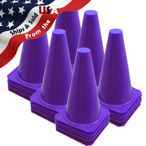 BRAND NEW ~ US SELLER ~ PURPLE CONES 9&quot; Tall Traffic Safety Training ~ Q... - £43.25 GBP