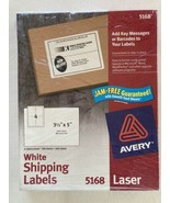 NEW Avery 5168 Shipping Address Labels, 3-1/2” x 5”, WHITE, 400 Laser La... - $29.62 CAD