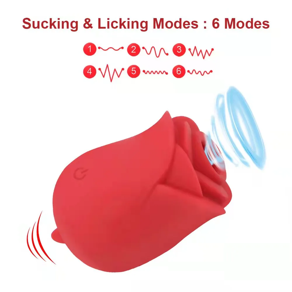 House Home Rose-shaped Maturel suction House tongue licking Mature Home ... - £26.86 GBP