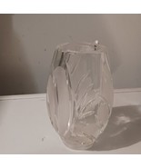 Waterford Crystal Vase Mini Frosted Poland Bud Vase Etch Centerpiece Hom... - £73.54 GBP