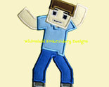 Minecraft Boy Machine Embroidery Applique Design Instant Download - $4.00