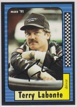 Terry LaBonte Autographed 1991 Maxx NASCAR Racing Card - £7.86 GBP