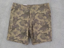 SONOMA MENS FLAT-FRONT SHORTS SZ 40 CAMOUFLAGE STRETCH 10&quot; INSEAM EVERY ... - $14.99