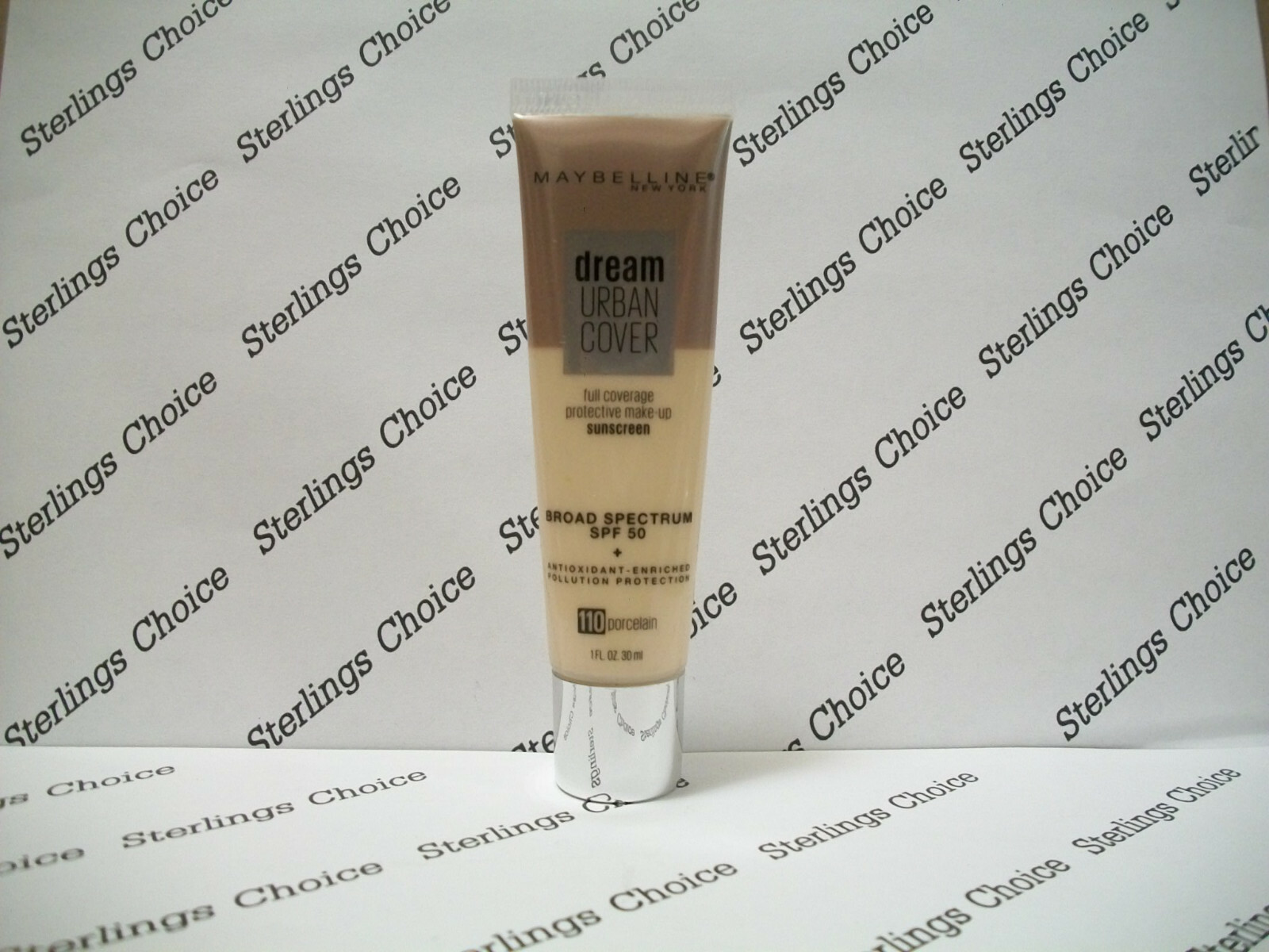 Maybelline Dream Urban Cover Full Coverage Makeup #110 Porcelain - $9.35