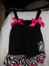 2 pcs Black Girl cotton blend swing top dress with ruffle bloomers 24-36 months - £11.88 GBP