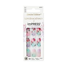 KISS LoveShackFancy x imPRESS Press-On Manicure Limited Edition, Style &quot;Lilac - £15.39 GBP
