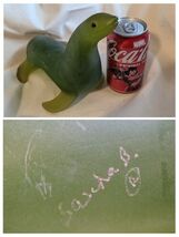 1960's Seal Green Resin Sascha Brastoff 9 In Long Hollywood CA - $363.83