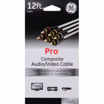 GE Pro 12FT Composite Audio / Video Cable Brand New - £3.68 GBP