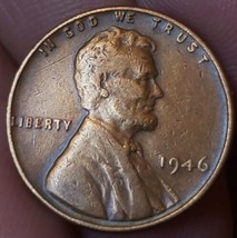 1946 Lincoln Wheat Penny - No Mint Mark Free Shipping - £6.23 GBP