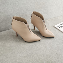 Winter Brand New Sexy Black Beige Women Ankle Nude Boots High Heels Lady Party S - £57.27 GBP