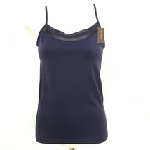 The Limited L Navy Blue Stretchy Spaghetti Strap Cami Tank Top NEW - £12.15 GBP