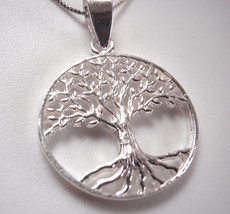 Fruiting Olive Tree 925 Sterling Silver Pendant - £13.70 GBP