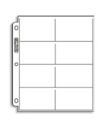Ultra Pro 20 (Twenty) Single 8-Pocket Pages - Eight Pockets Coupon Page ... - £12.11 GBP