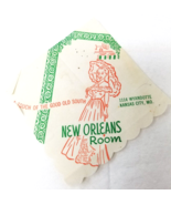 Rasbach Hotel New Orleans Room Napkin Kansas City Missouri Good Old South - £14.88 GBP