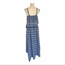 Gibson Latimer Blooms Asymmetrical V-Neck Wrap Tie High Low Summer Dress Size S - £36.17 GBP