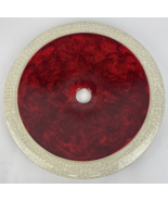 Round Tempered Glass Vessel Sink Metallic Red Modern Decor Design OD 14.5&quot; - $1,816.06 MXN