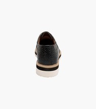 25725-001 Stacy Adams Alario Wingtip Oxford Croco Leather Shoes Black image 7