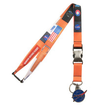 NASA Metal Charm Orange Lanyard Orange - £13.53 GBP