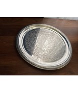 Vintage F B Rogers Silver Co Round Serving Tray - 13” - Silver On Copper - - £19.04 GBP