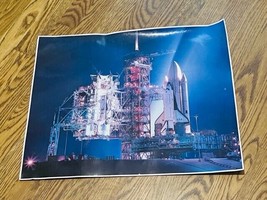 Nasa picture photo Apollo Space Shuttle 20X16 Laser Art Bill Carlson SIGNED &#39;81 - £31.61 GBP