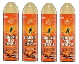 4pk SC.Johnson Glade Air Freshener Spray Pumpkin Spice ThingsUP Eliminat... - $24.74