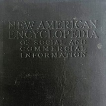 New American Encyclopedia 1908 Illustrated 1st Edition Social Commercial SC HBS - £55.05 GBP