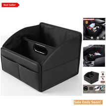 Leather Car Storage Organizer for Front and Back Seats with 6 Compartmen... - $48.46