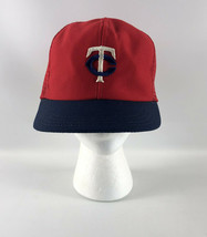 Minnesota Twins Snapback Baseball Hat by Par Cap Red Blue Vintage - £19.35 GBP