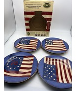 4 Sakura Brandon House Warren Kimble Spirit Of The Flag Salad Plates 8.2... - €22,24 EUR 4 Sakura Brandon House Warren Kimble Spirit Of The Flag Salad Plates 8.2... - €22,24 EUR