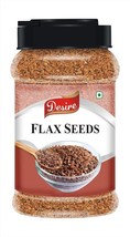 Natural Flax Seeds 600 Gram in Jar - Raw Flax Seeds For Weight Loss Flax Seeds - £14.81 GBP