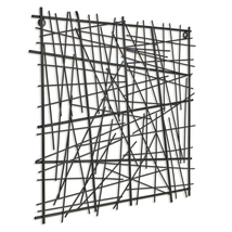 Cheung&#39;s Home Indoor Decorative Square Abstract Wall Art, Black - $71.07
