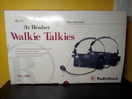 Radio Shack walkie talkie voice activated trc 506 Tested One set of two - $65.44