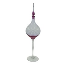 Global Views Art Glass Genie Bottle Decanter Julia Buckingham Large 29in Top - £381.83 GBP