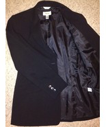 Jacket/Blazer Size 6 Talbots Women Two-Button Stylish Black Stretchable ... - £30.18 GBP