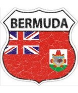 Bermuda Flag Highway Shield Novelty Metal Magnet HSM-189 - £11.95 GBP