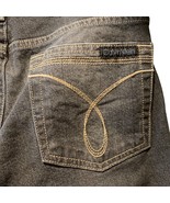 Calvin Klein Dark Wash Flare Boot Cut Size 10 Jeans High Rise Pocket Detail - £27.37 GBP