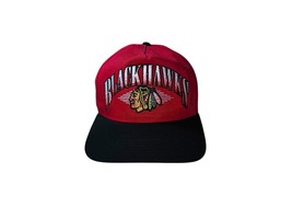 Chicago Blackhawks 47 Brand Red Atkin Hitch Snapback Adjustable Cap - $11.40
