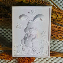 Bunny and the Butterfly-Detail of high relief sculpture,silicone mold,so... - $26.73