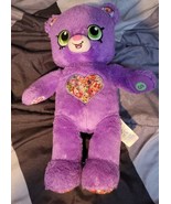 Build a Bear Workshop Plush Toy 15&quot; Shopkins Purple Teddy Bear  - $9.18 CAD