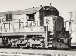 Union Pacific Railroad UP #2451 C30-7 Locomotive Train B&amp;W Photograph Topeka KS - £7.46 GBP