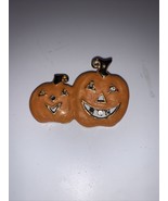 Halloween Jack O Lantern Pumpkin Brooch Broach Pin Jewels Holidays  LG C7 - $20.30 CAD