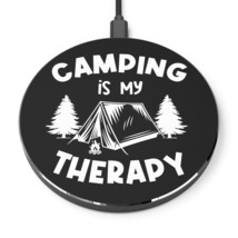 Personalized 10W Wireless Charger with Camping is My Therapy Illustration - £42.09 GBP