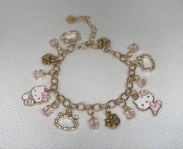 ~Hello Kitty~Cute Cat Charm Bracelet~Anime Sanrio~ Single Chain! You Choose - £11.20 GBP