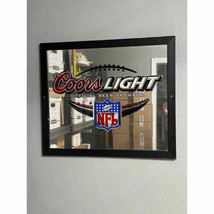 Coors Light - Official Beer Sponsor Glass MIRROR NFL   27 1/2&quot; W  X  23 1/2&quot; H - £73.00 GBP