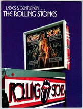 Rolling Stones Pinball Machine Flyer Original 1980 Game Brochure DETACHE... - £37.36 GBP