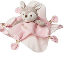 Mary Meyer Lovey Itsy Glitzy Fawn Deer Security Blanket 13in Plush Baby Toy - £6.79 GBP